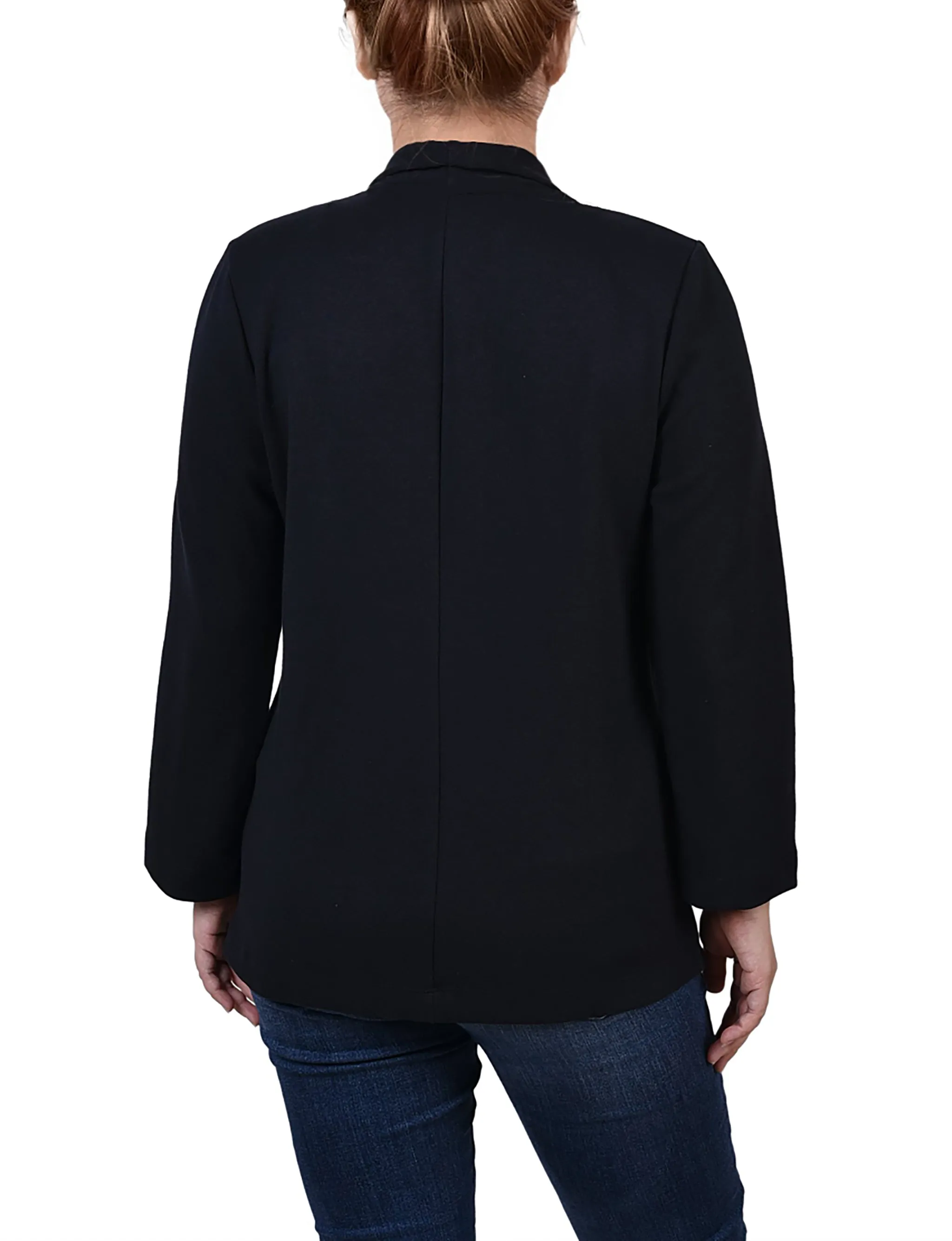 Petite 3/4 Sleeve Ponte Jacket