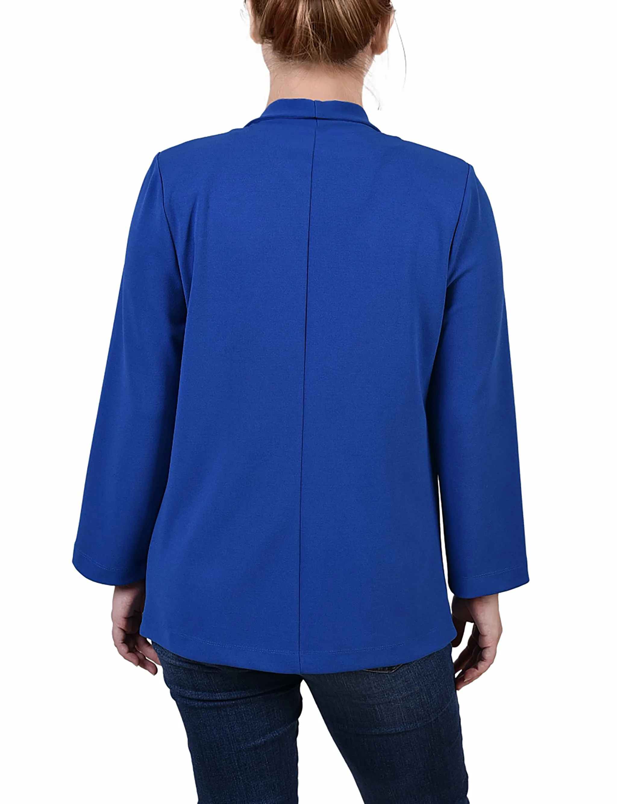 Petite 3/4 Sleeve Ponte Jacket