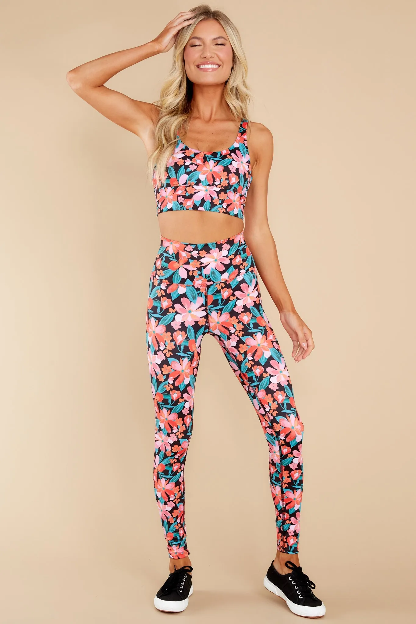 Piper Fiery Plumeria Legging