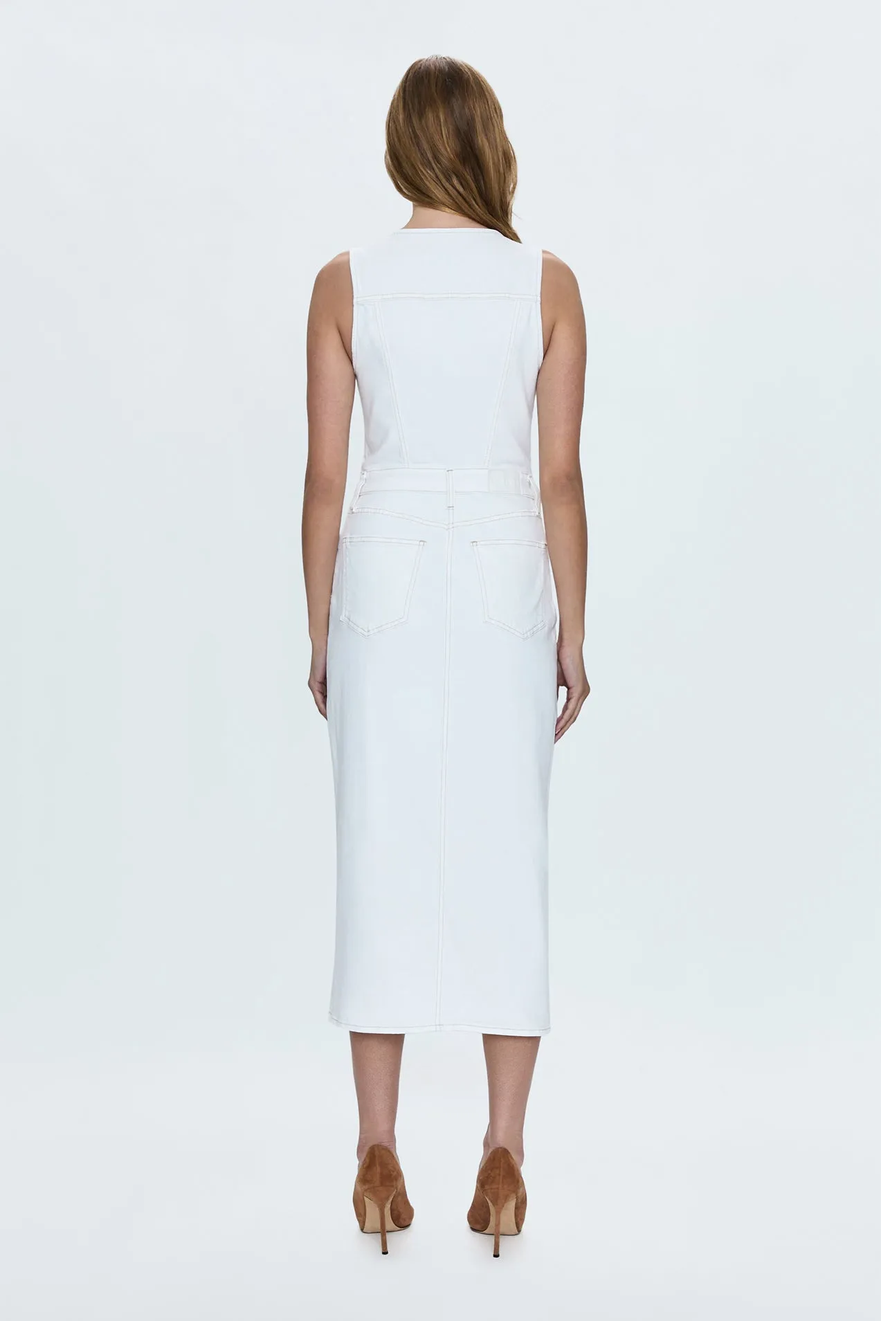 Pistola Alex Midi Dress in Le Blanc