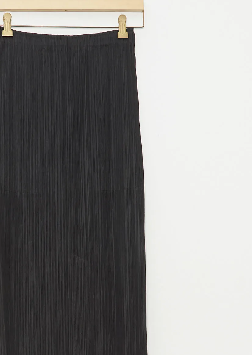 Pleated Straight Skirt