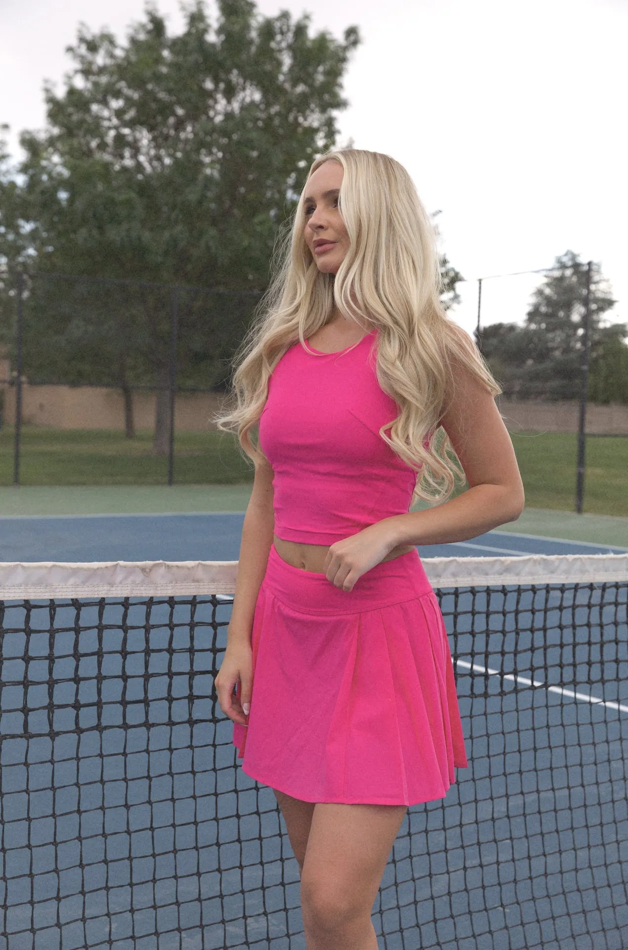 Pleated Tennis Skirt - Pink