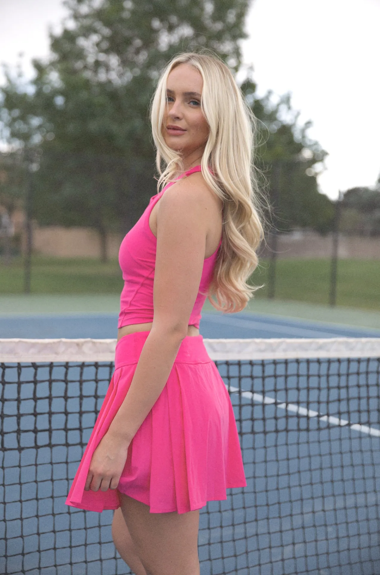 Pleated Tennis Skirt - Pink