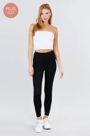 [PLUS] COTTON SPANDEX LEGGINGS