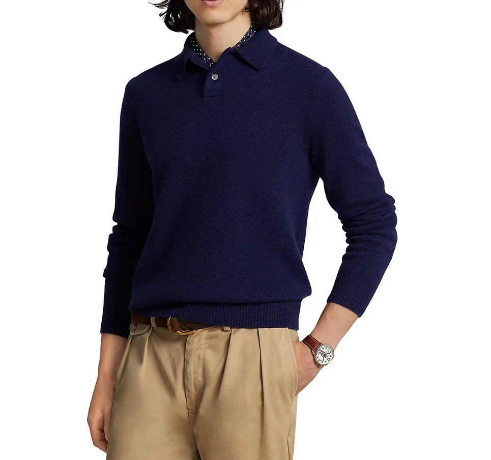 POLO Ralph Lauren MEN Cashmere Polo Collar Sweater