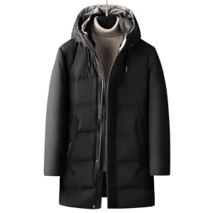 Pologize™ Mid-Length Elegant Hooded Coat