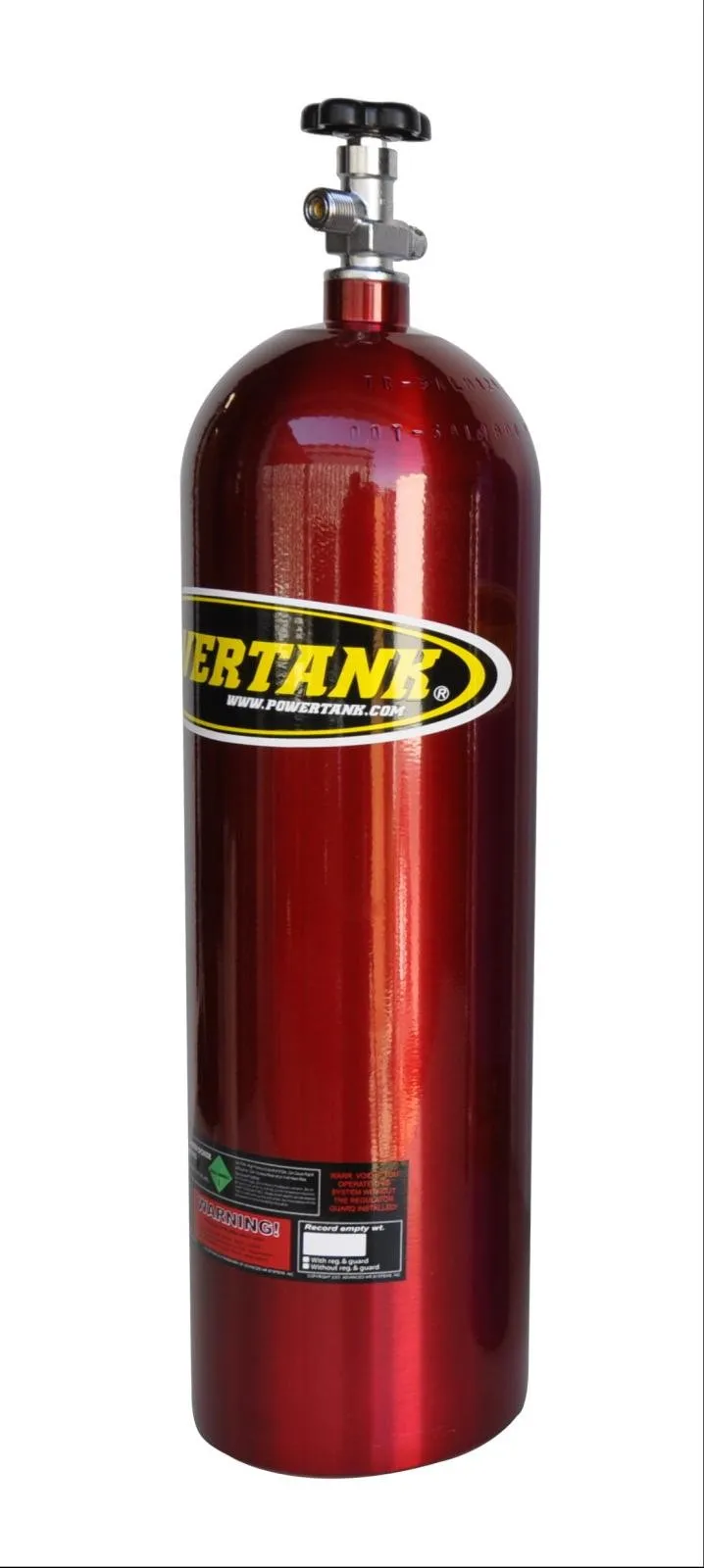 Power Tank CYL-2100-CR CO2 Tank 15 Lb W/ Valve Candy Red