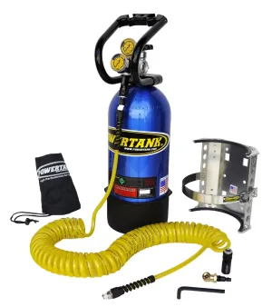 Power Tank PT10-5240-CB CO2 Tank 10 Lb Package A System 250 PSI Candy Blue