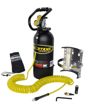 Power Tank PT10-5240-MBK CO2 Tank 10 Lb Package A System 250 PSI Matte Black