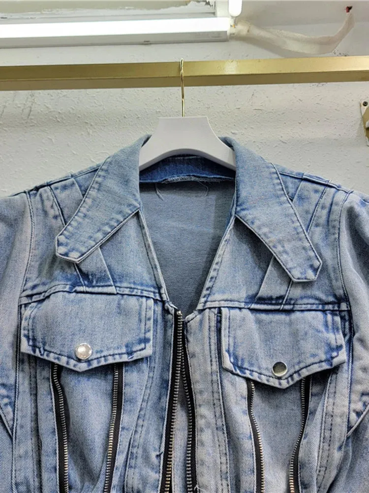 Pre Order:  Retro Blue Washed Denim Vest