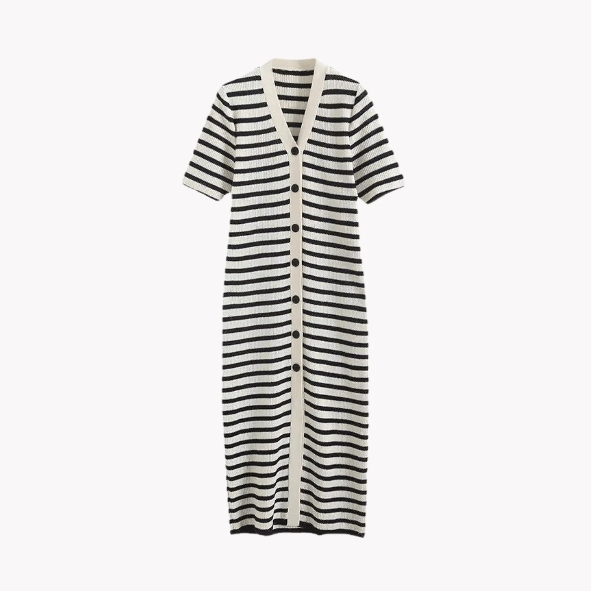 Pre Order:  Striped Knit Slim Dress