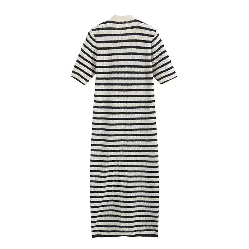 Pre Order:  Striped Knit Slim Dress