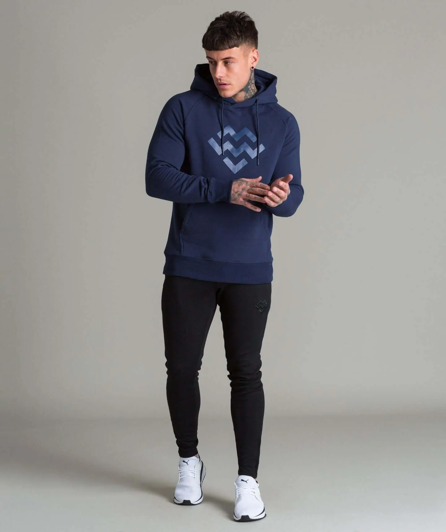 Pursuit Logo Pullover Hoodie (Navy)