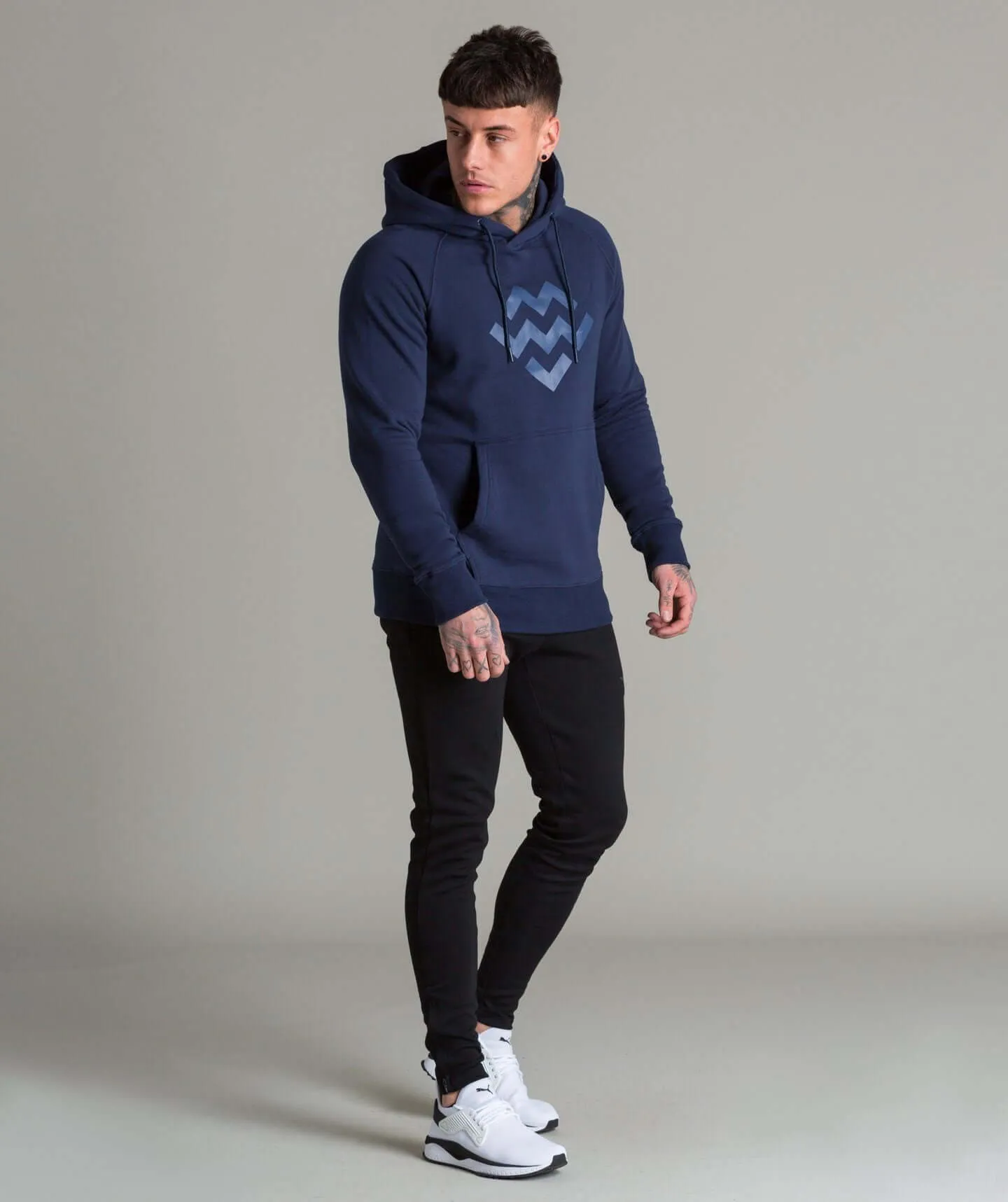 Pursuit Logo Pullover Hoodie (Navy)