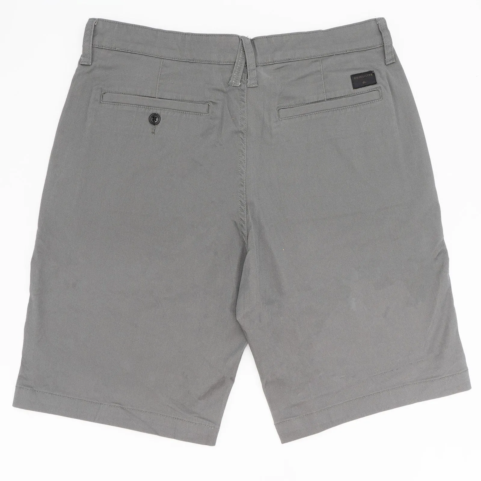 Quiksilver Mens Stretch Cotton Chinos Classic Casual 5-Pocket Summer Shorts in 3 Grey Colours