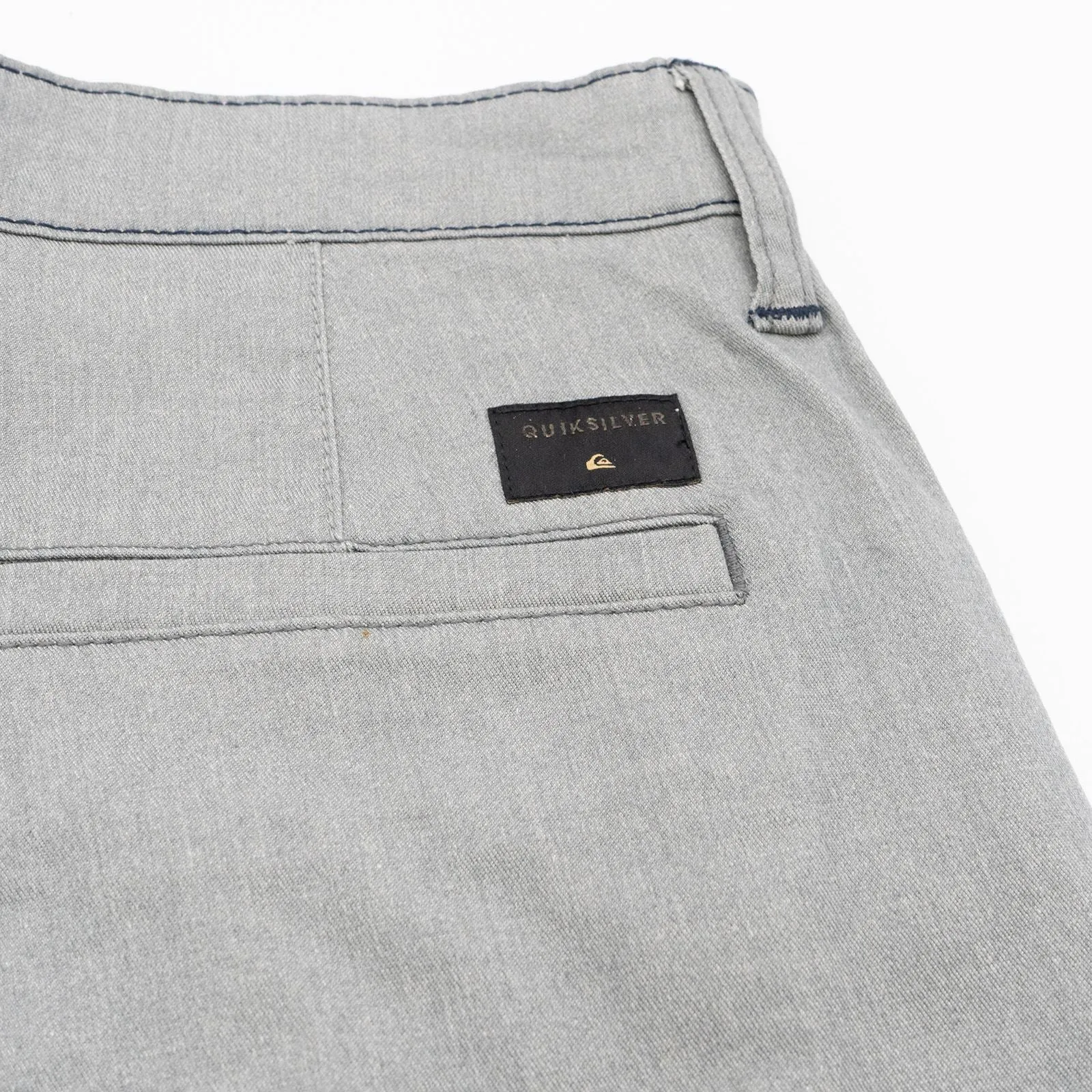 Quiksilver Mens Stretch Cotton Chinos Classic Casual 5-Pocket Summer Shorts in 3 Grey Colours