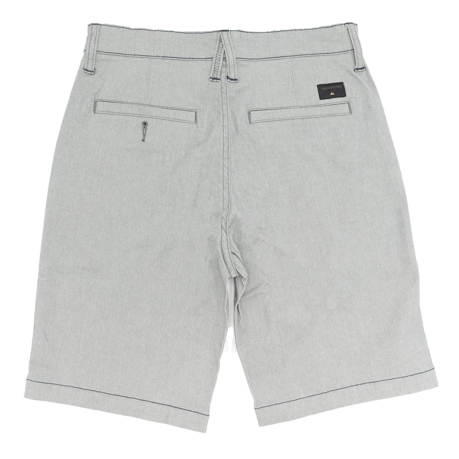 Quiksilver Mens Stretch Cotton Chinos Classic Casual 5-Pocket Summer Shorts in 3 Grey Colours