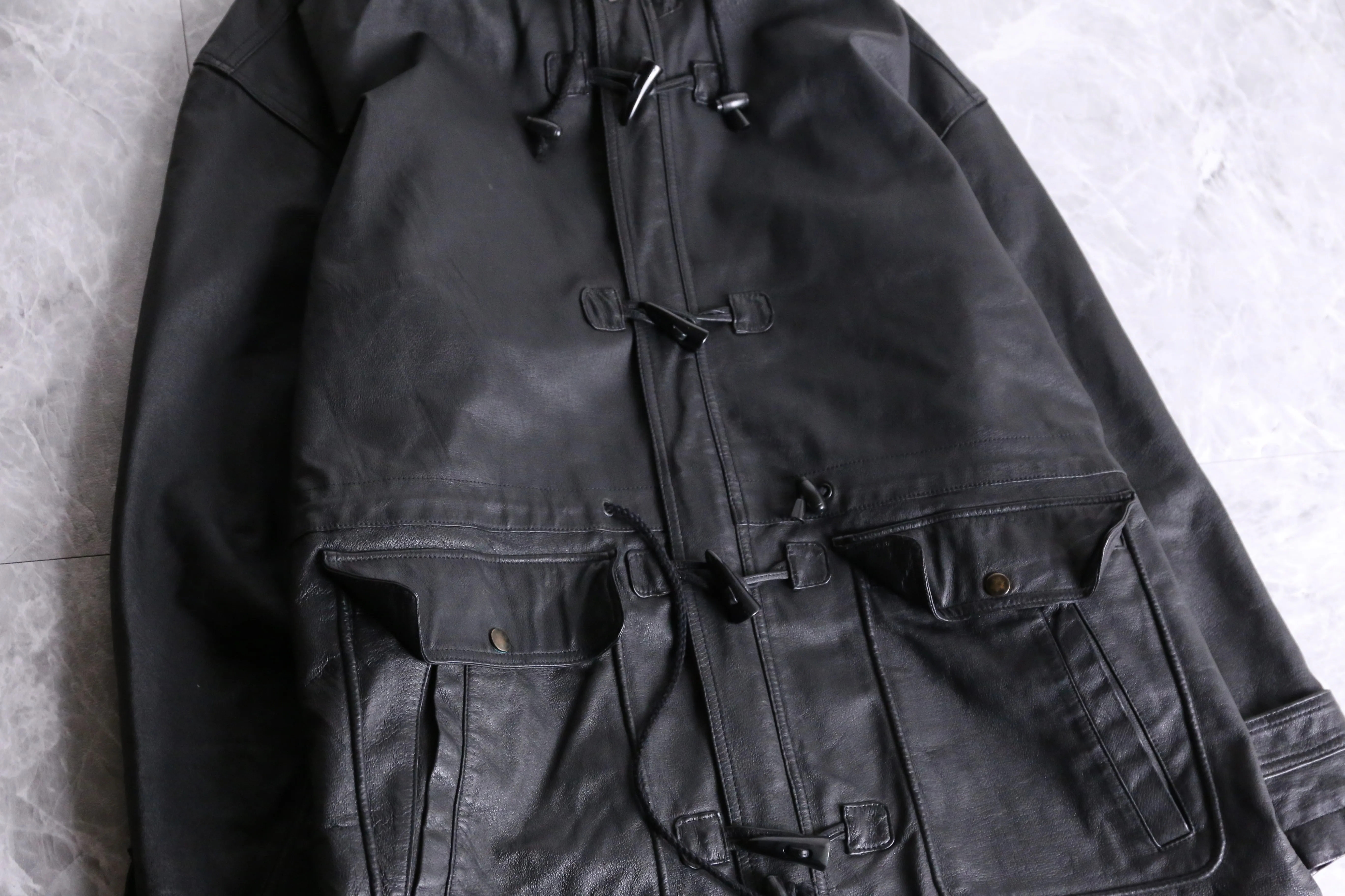 "WILSONS" leather foodie duffle coat