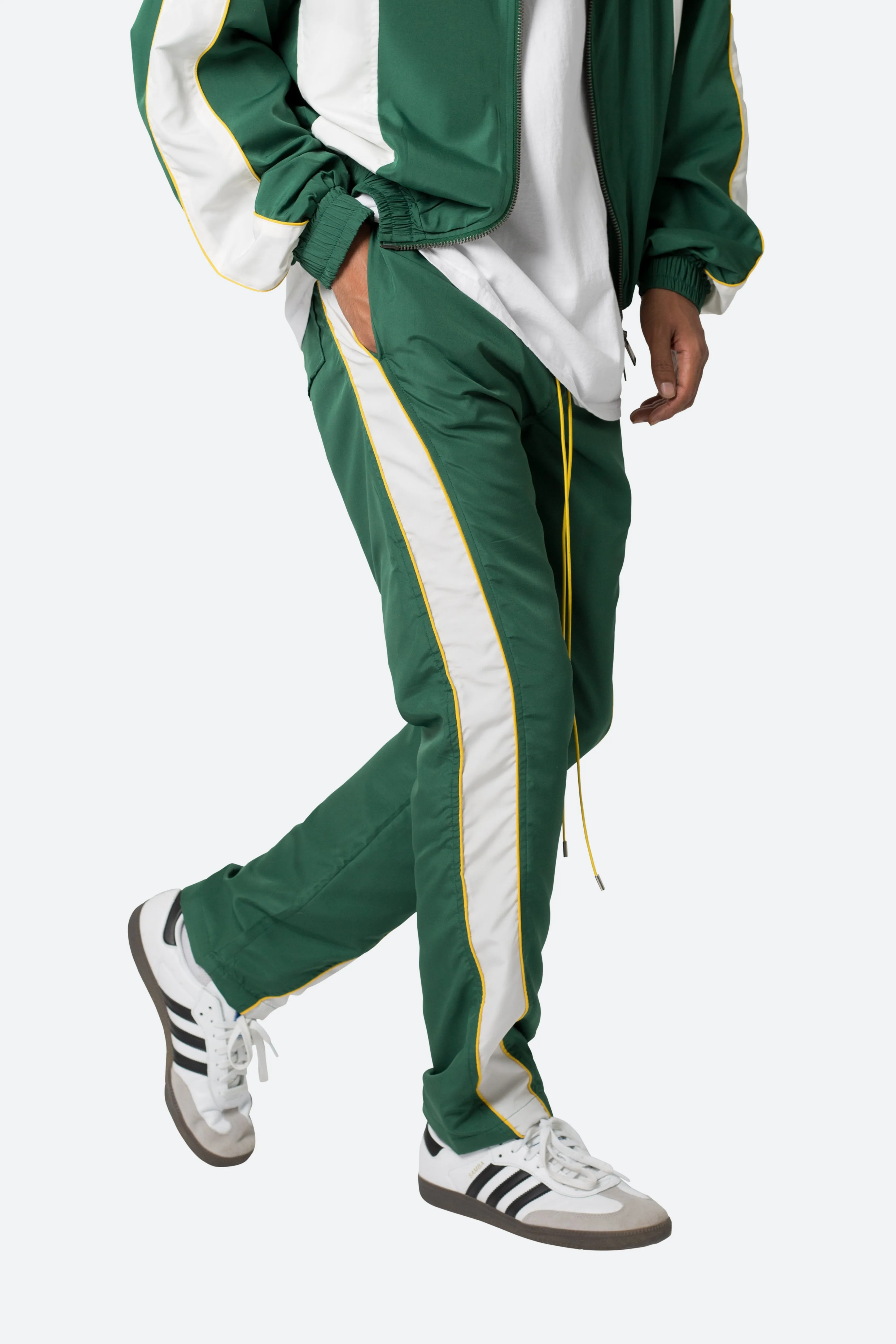 Race Track Pants - Green/White