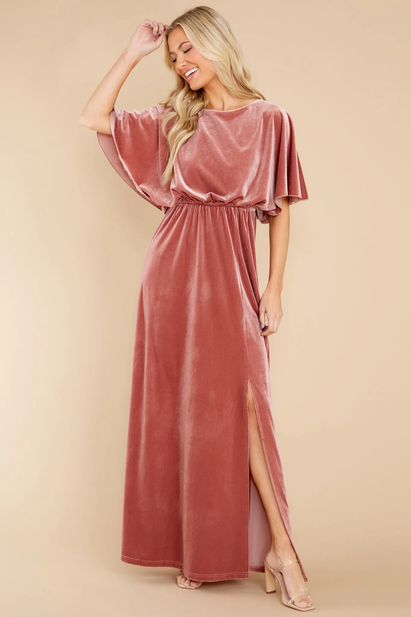 Ready For Tonight Mauve Maxi Dress