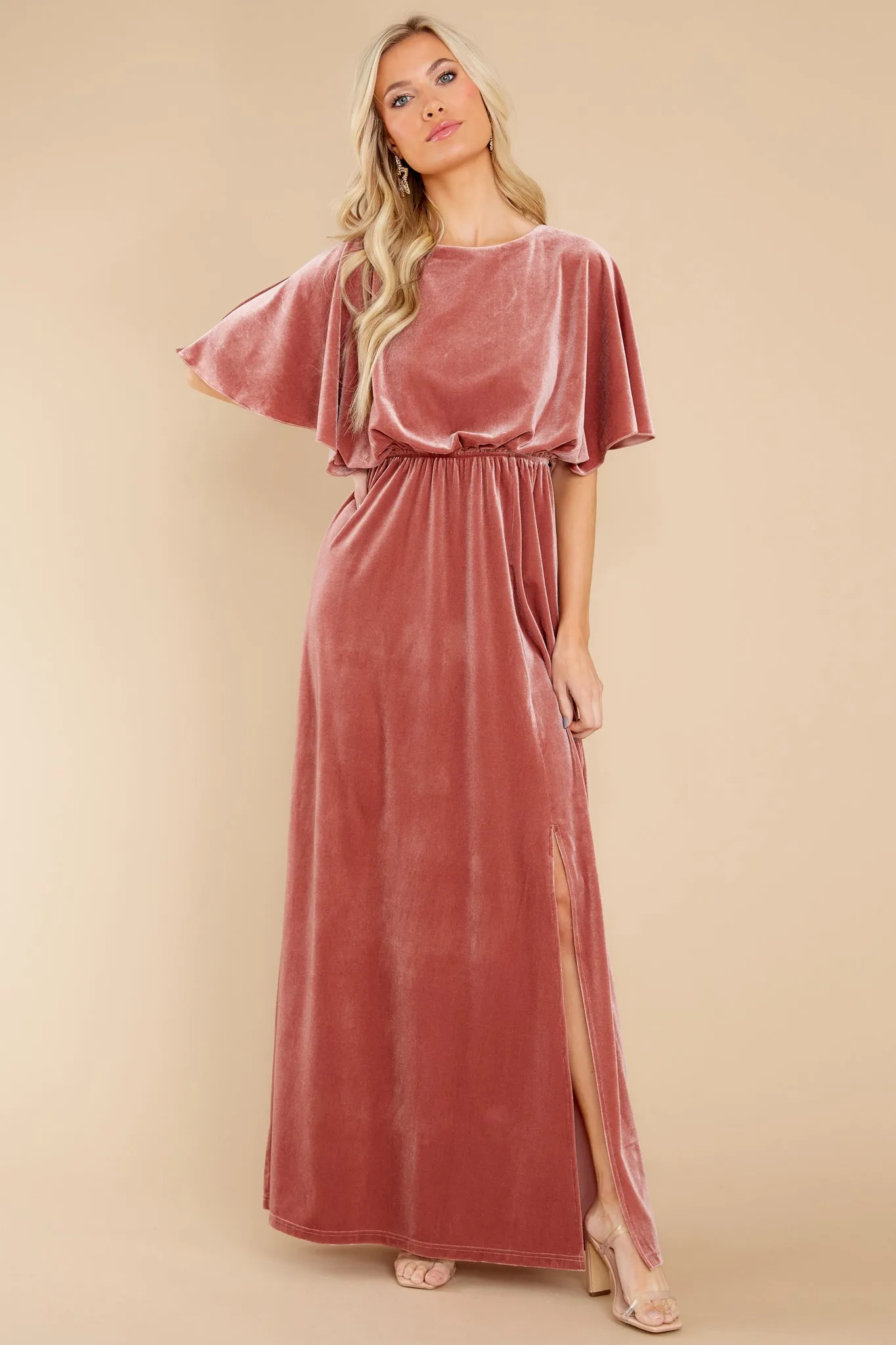 Ready For Tonight Mauve Maxi Dress