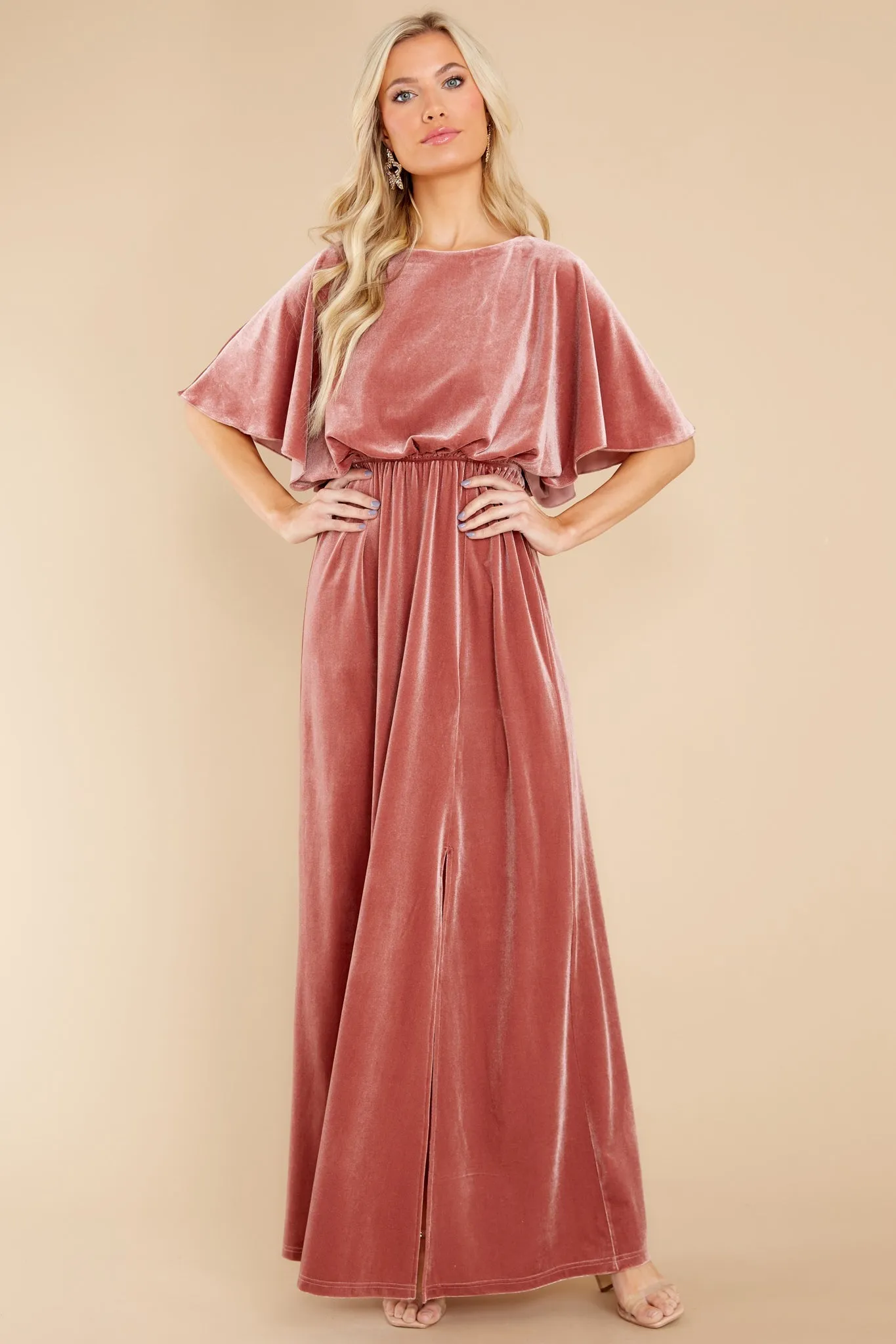 Ready For Tonight Mauve Maxi Dress