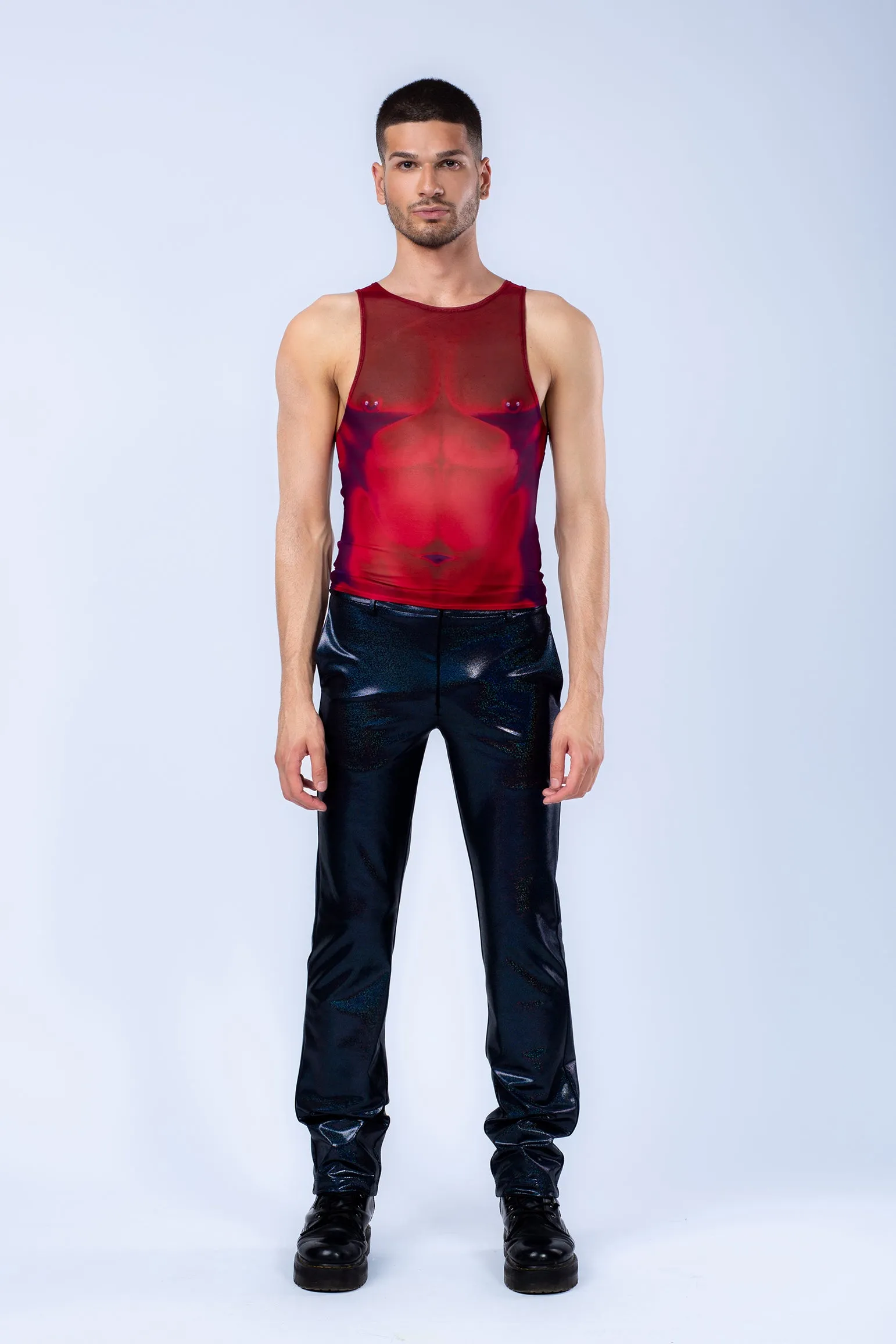 Red Ahead Male Mesh Tank Top