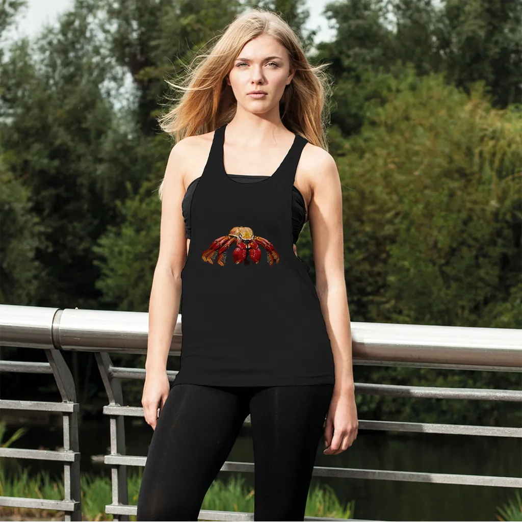 Red Crab Women's Loose Racerback Tank Top