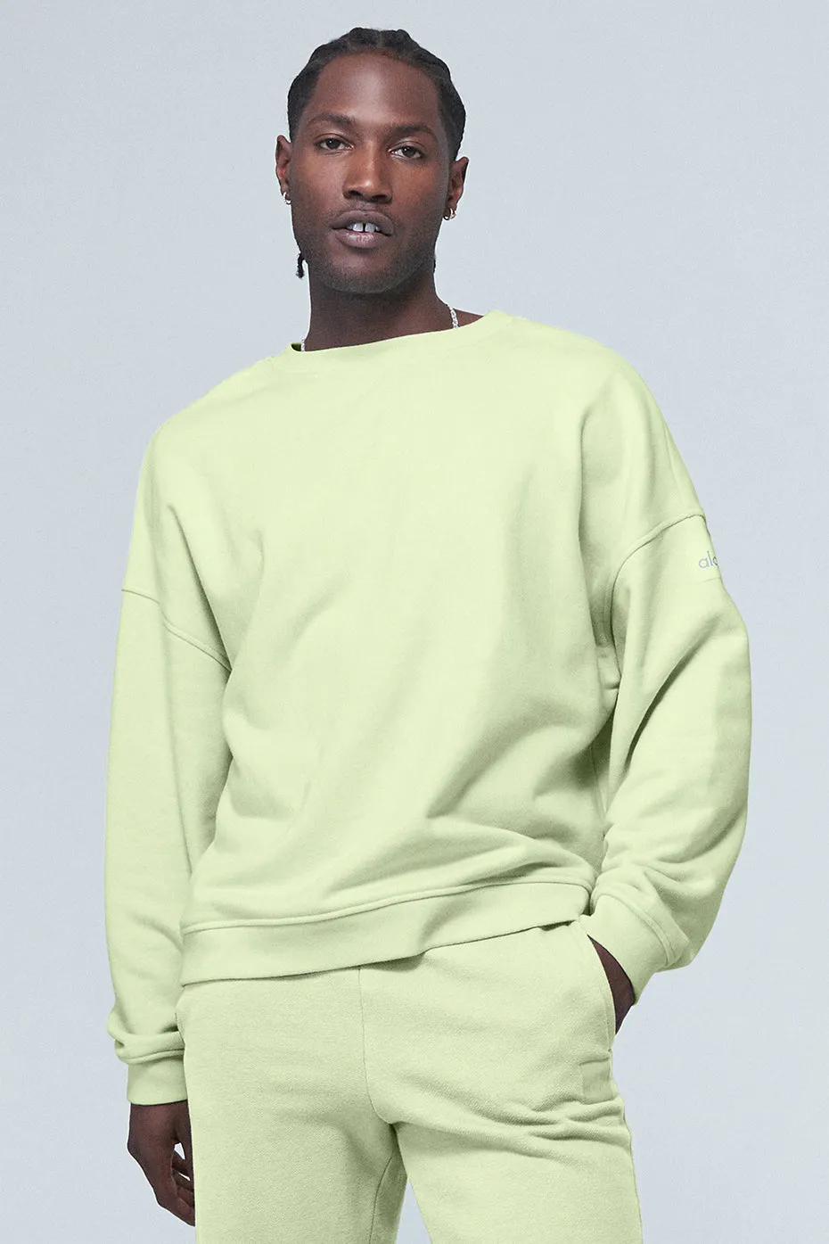 Renown Crew Neck Pullover - Limelight