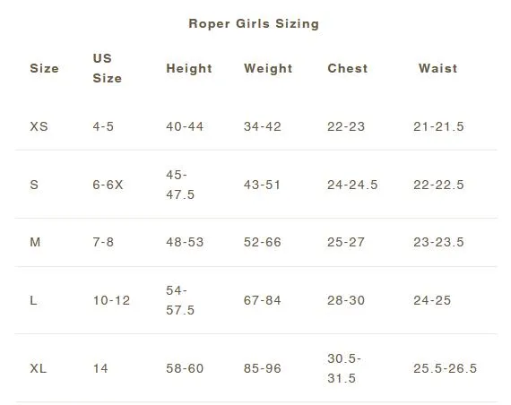 Roper Girls Technical Grey Polyester Softshell Vest