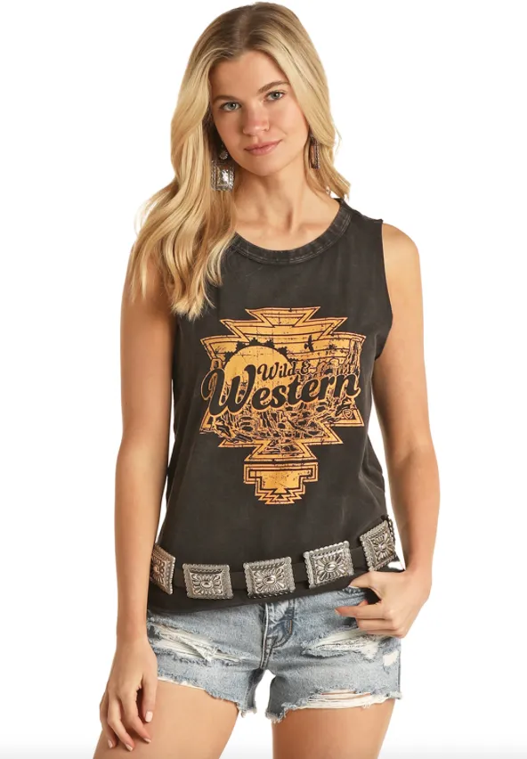 RRWT20RZNG - Rock&Roll Denim Women's Tank Top