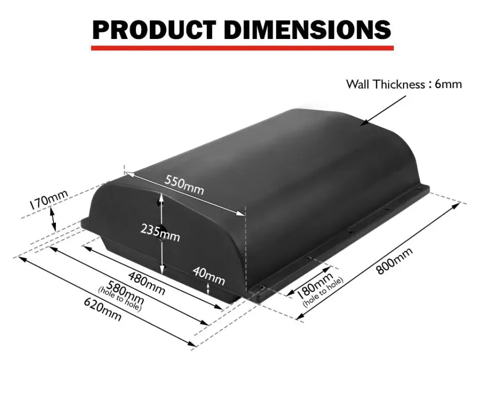 San Hima 75L Vehicle and Trailer Water Tank