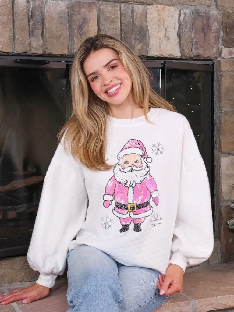 Santa Cheerful Crewneck by Simply Southern