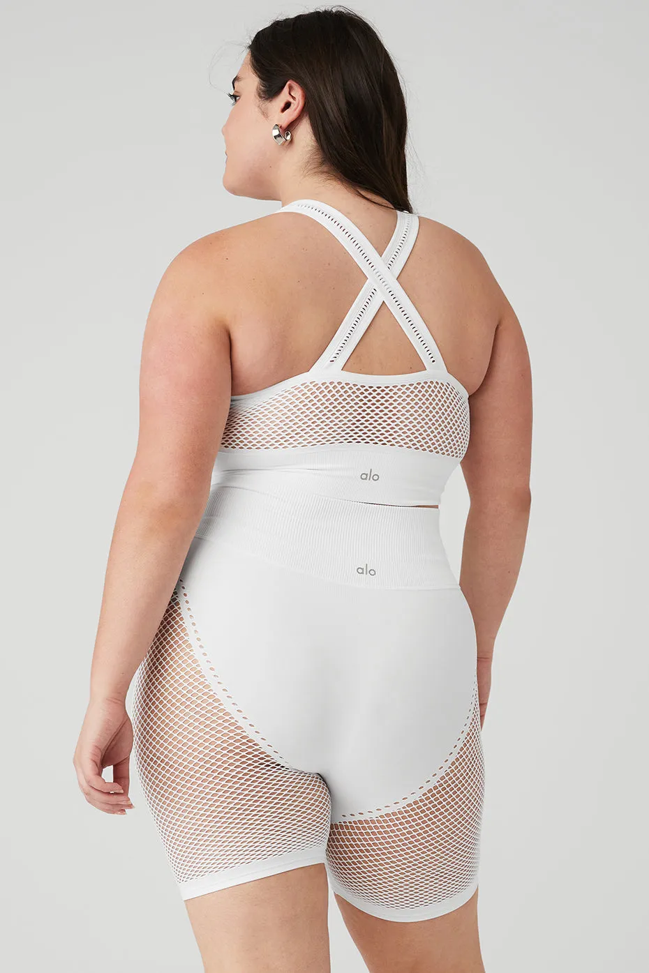 Seamless Open Air Bra - White