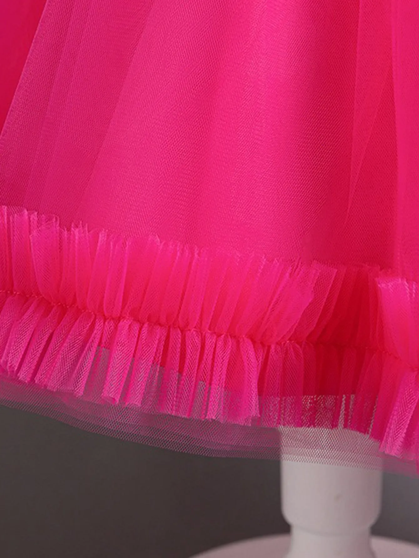 Sequined Girls Skirt Flying Sleeve Short Skirt One Piece Mesh Tulle Tutu Skirt