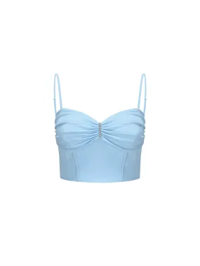 Sheila Top (Aqua) (Final Sale)