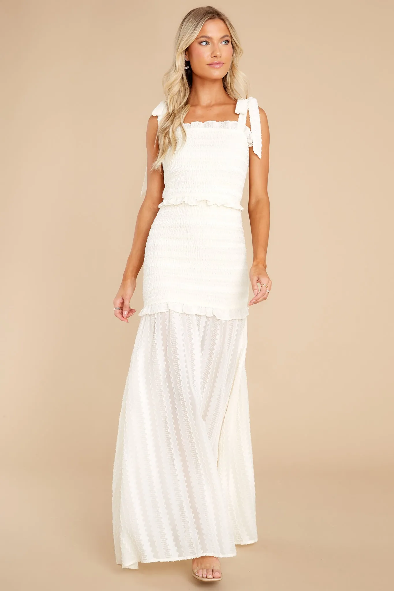 Show Me Off Ivory Maxi Dress