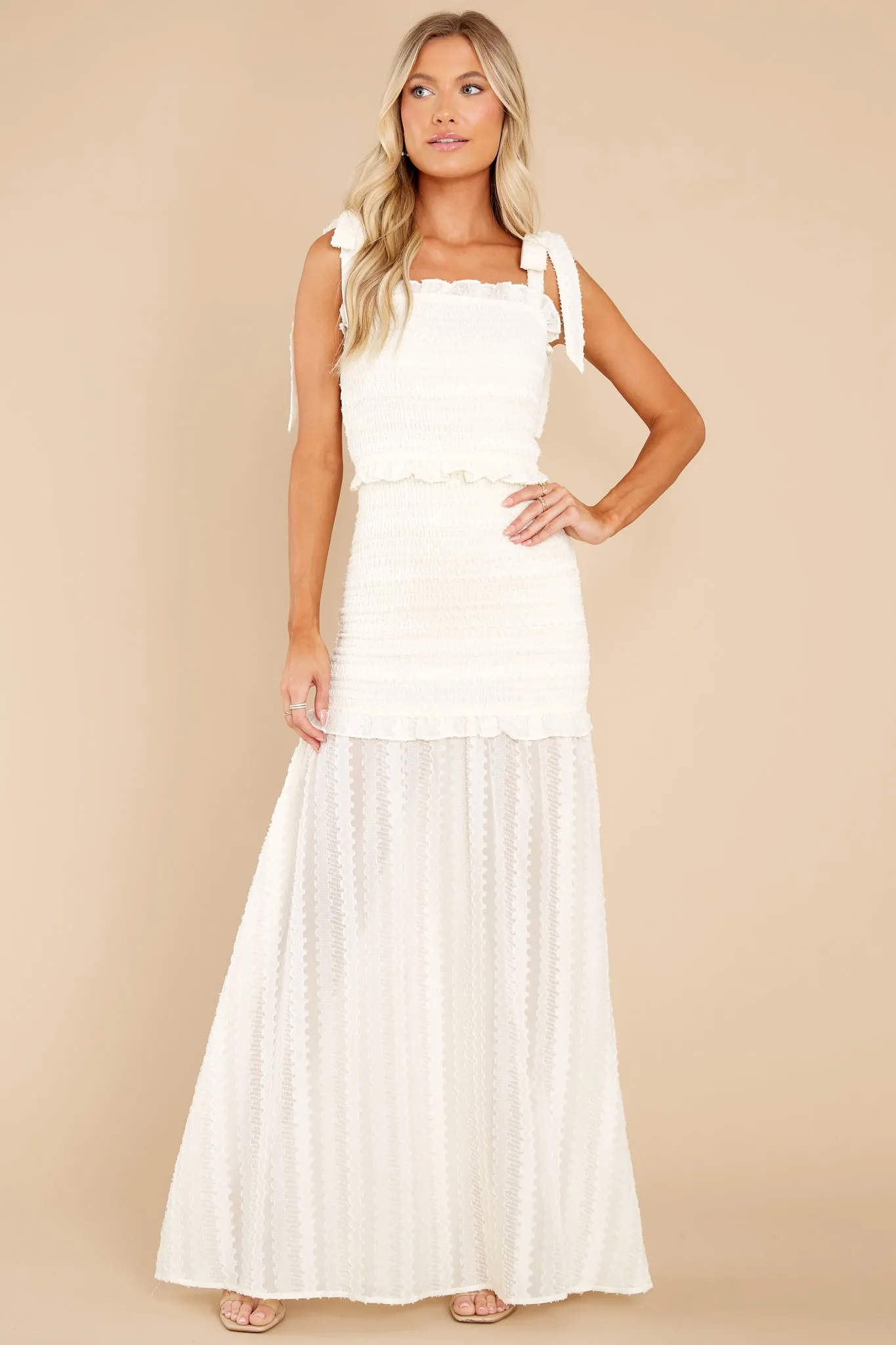 Show Me Off Ivory Maxi Dress