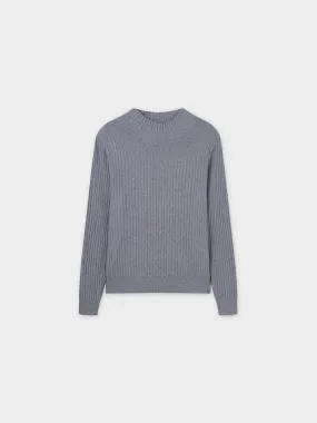 Side Snap Sweater-Grey