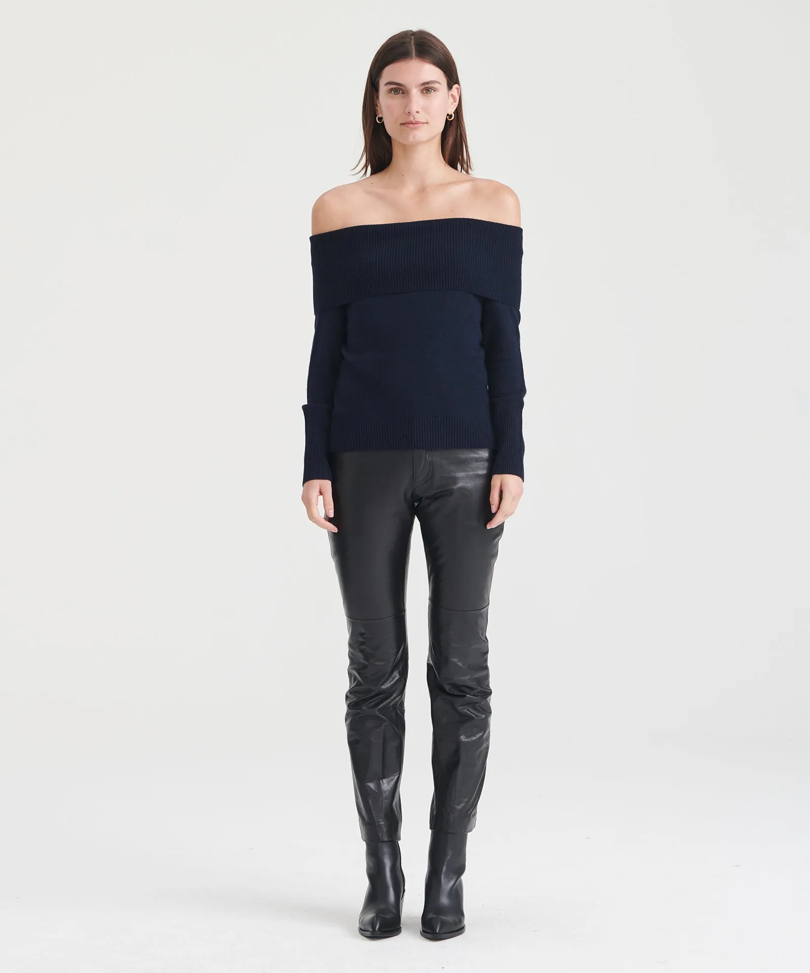 Signature Cashmere Off The Shoulder Sweater