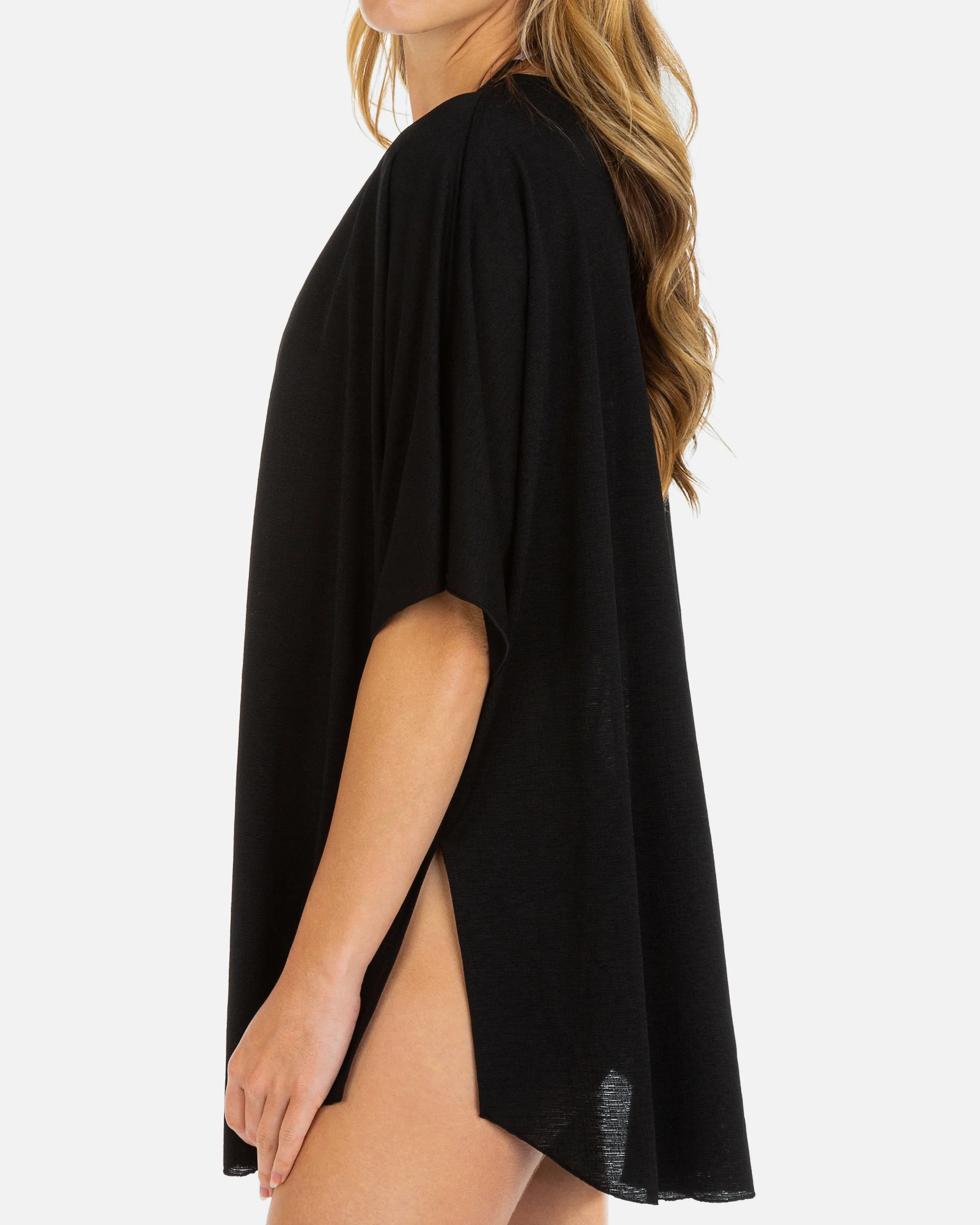 Solid Button Front Tunic