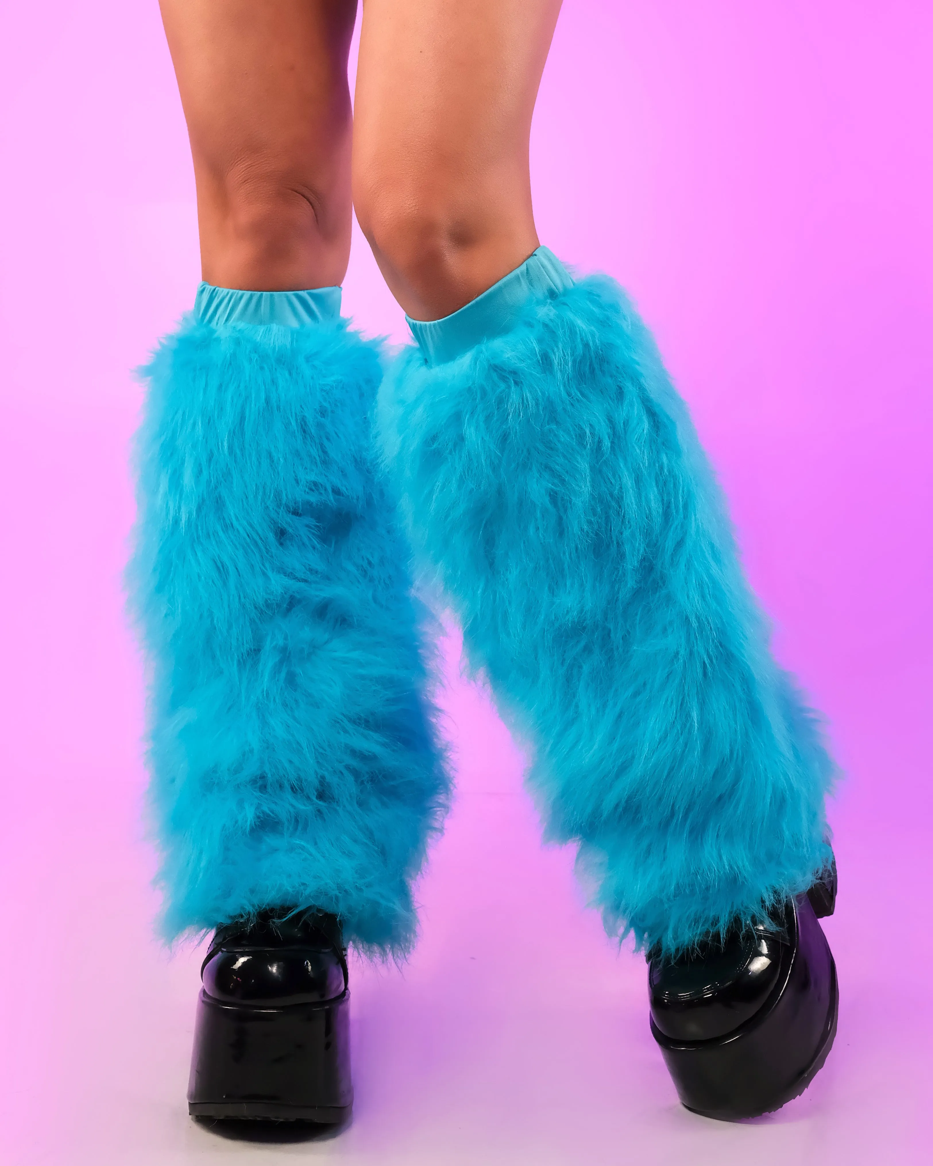 Solid Fluffy Leg Warmers