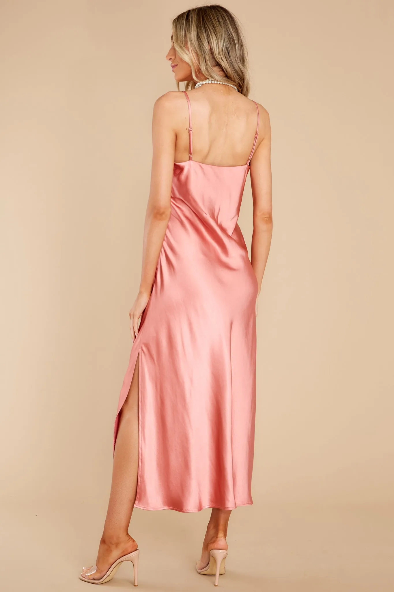 Special Treatment Coral Maxi Dress