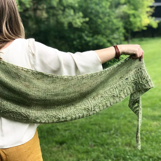 Sprouted Shawl, Jacqueline Cieslak. Knitting Pattern