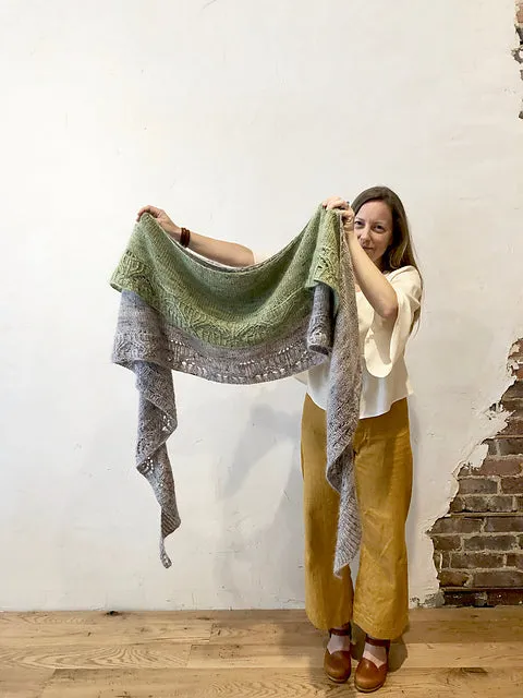 Sprouted Shawl, Jacqueline Cieslak. Knitting Pattern