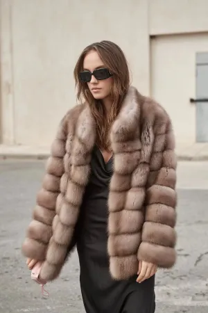 Stone Marten Fur Coat