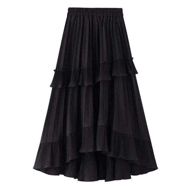 Summer Quest Boho Ruffled Skirt