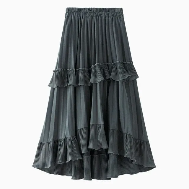 Summer Quest Boho Ruffled Skirt