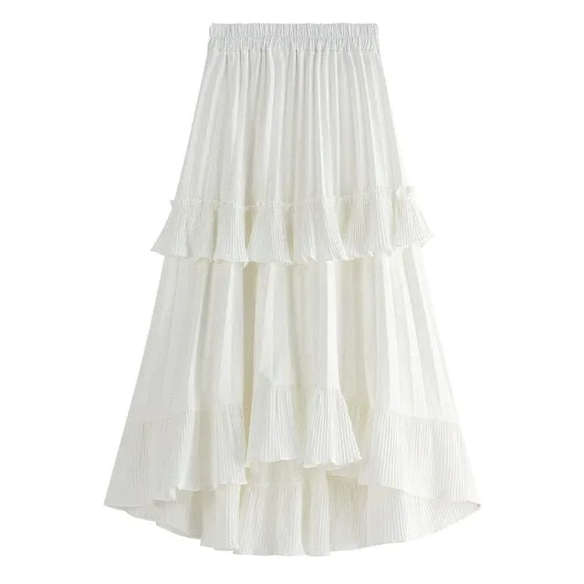 Summer Quest Boho Ruffled Skirt