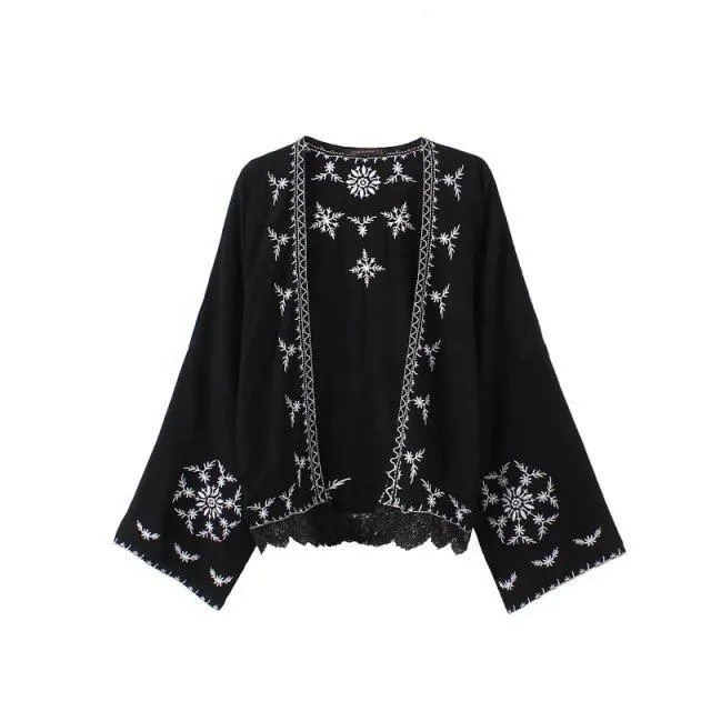 Summer Seaside Blouse Chiffon Cardigan Shawl Printing Coat Female